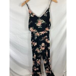 American Eagle Floral Print Jumpsuit Size Medium